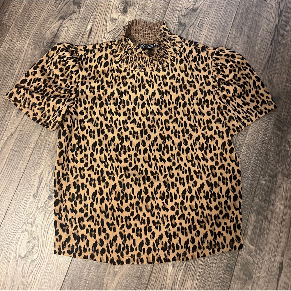 ZARA CHEETAH PRINT TOP
